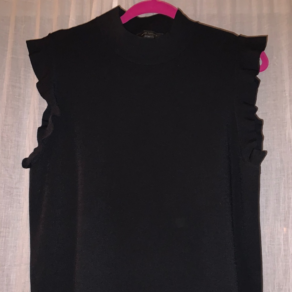 Black high neck tank top